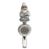 Santa on Reflector Tree Topper, silver by Glas Bartholmes