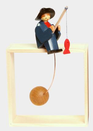 Rocking Fisherman Toy with Stand by Werner Spielzeug GmbH