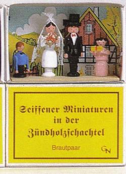 Wedding Party Miniature Matchbox Scene by Gisbert Neuber