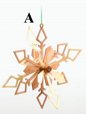 Snow Crystal Ornament, 3D by Kuhnert GmbH
