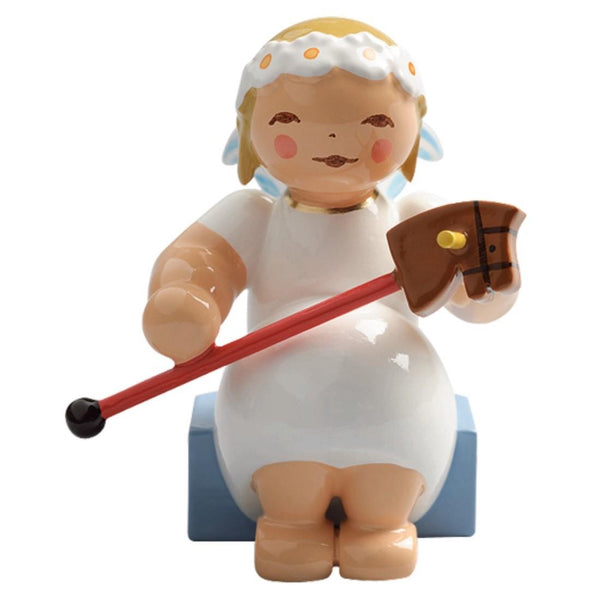 Marguerite Angel with Hobby-Horse, sitting by Wendt und Kuhn