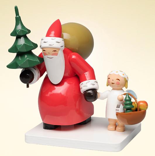 Santa with Tree and Angel by Wendt und Kuhn