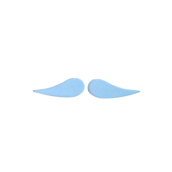 Mustache for Nutcracker, white, 2 parts by KWO