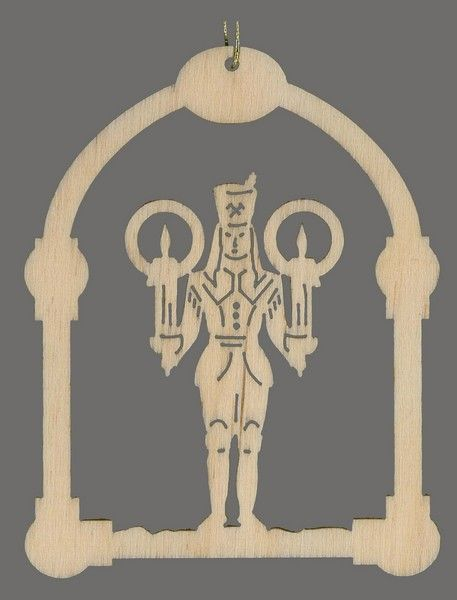 Arch Ornament with Miner by Kunstgewerbe Lenk und Sohn