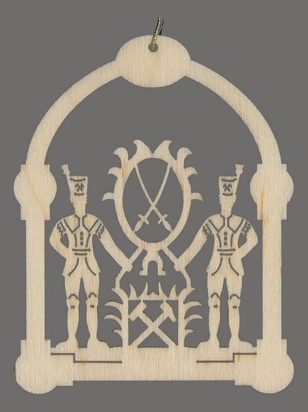 Arch Ornament with Miners by Kunstgewerbe Lenk und Sohn