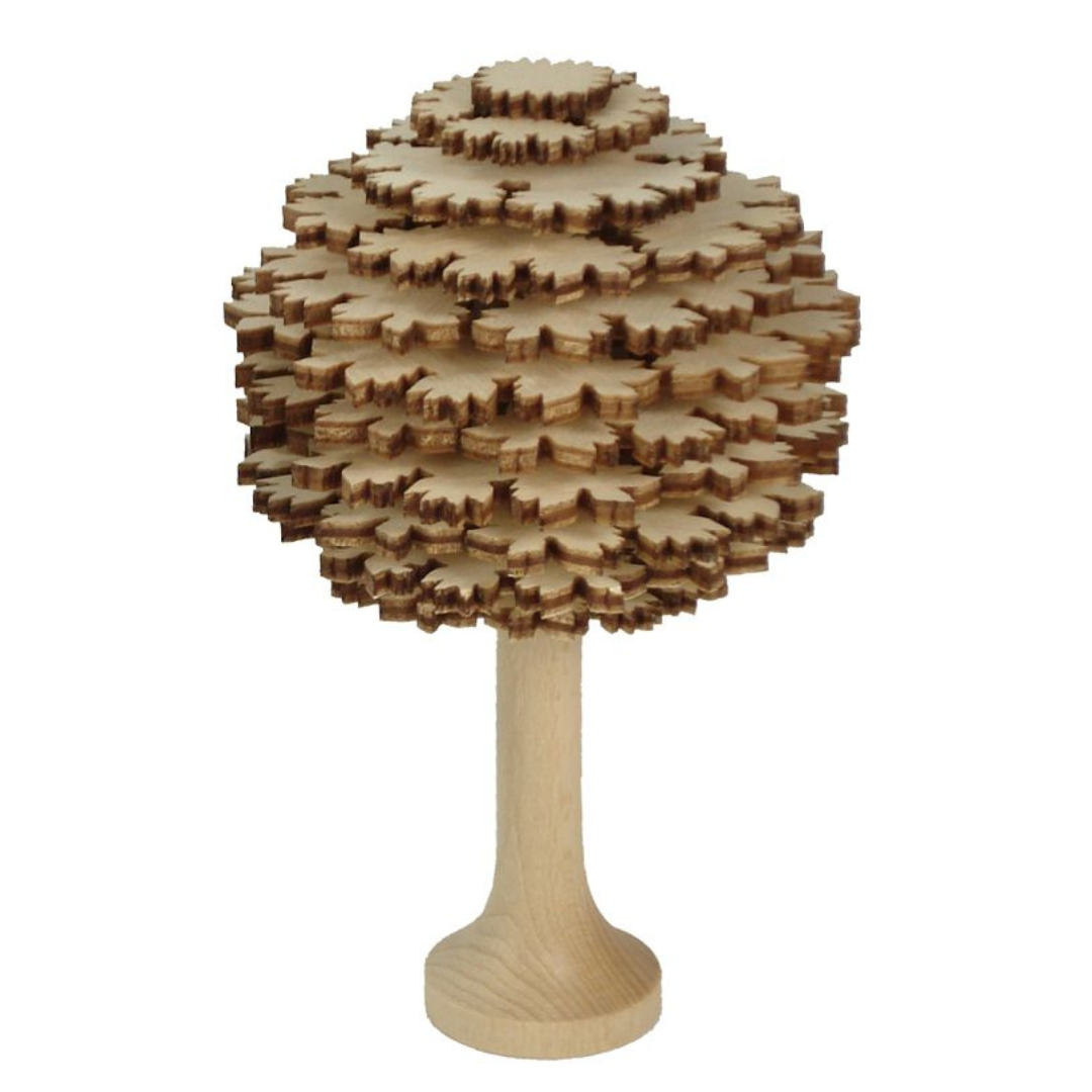 Natural Tree, Round, 10cm by Kunstgewerbe Lenk und Sohn