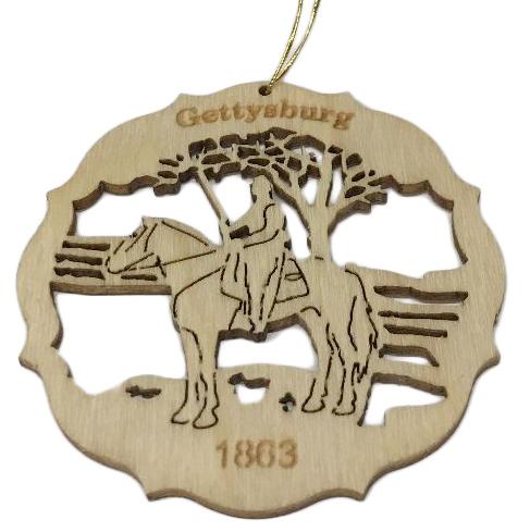 Gettysburg Exclusive Ornament with Calvalry Rider by Kunstgewerbe Lenk und Sohn