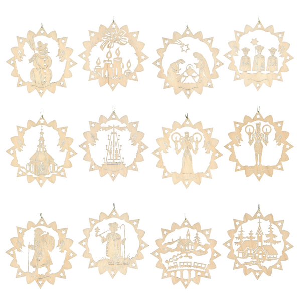 Star Frame Ornaments by Kunstgewerbe Lenk und Sohn