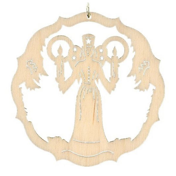 Scroll Circle Ornament by Kunstgewerbe Lenk und Sohn