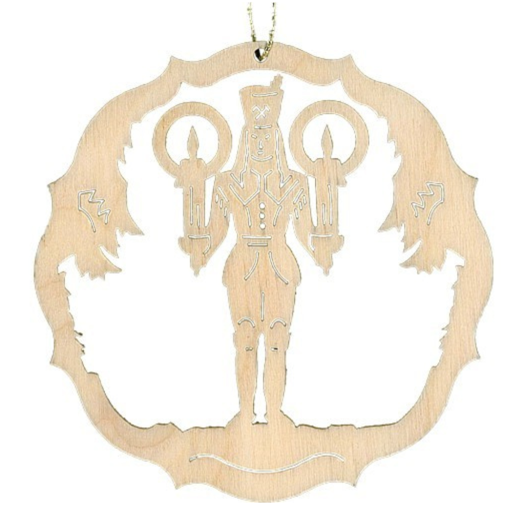 Scroll Circle Ornament by Kunstgewerbe Lenk und Sohn