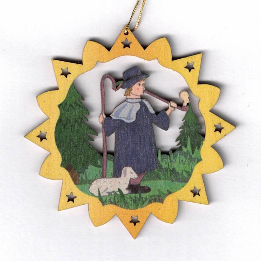 Scroll Circle Ornaments, painted by Kunstgewerbe Lenk und Sohn