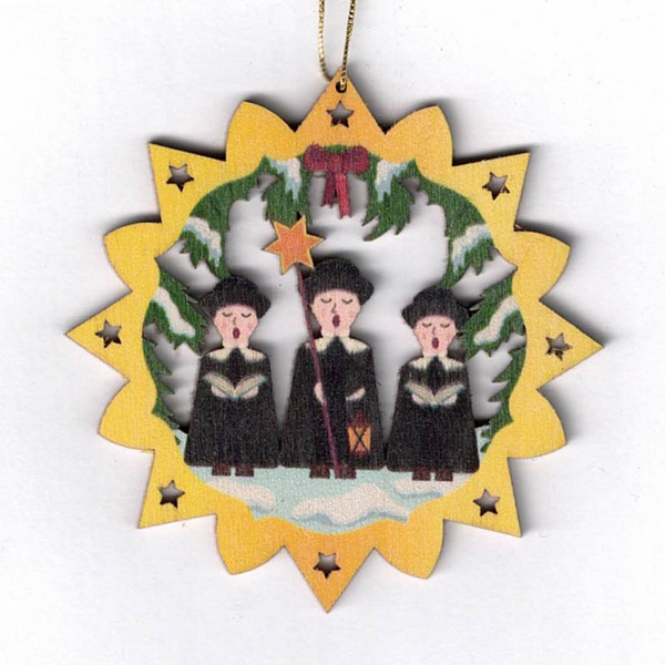 Scroll Circle Ornaments, painted by Kunstgewerbe Lenk und Sohn