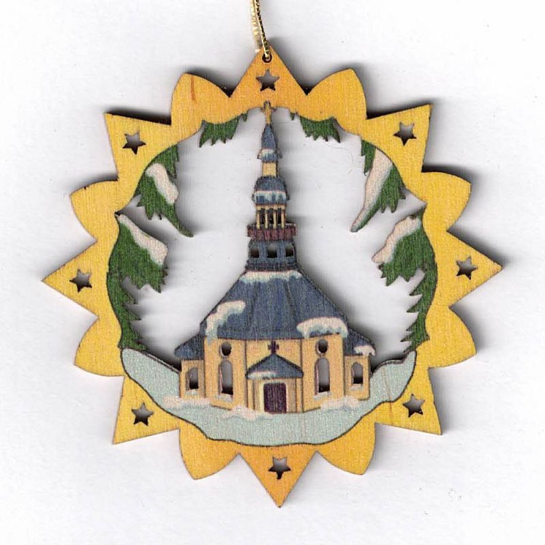 Scroll Circle Ornaments, painted by Kunstgewerbe Lenk und Sohn