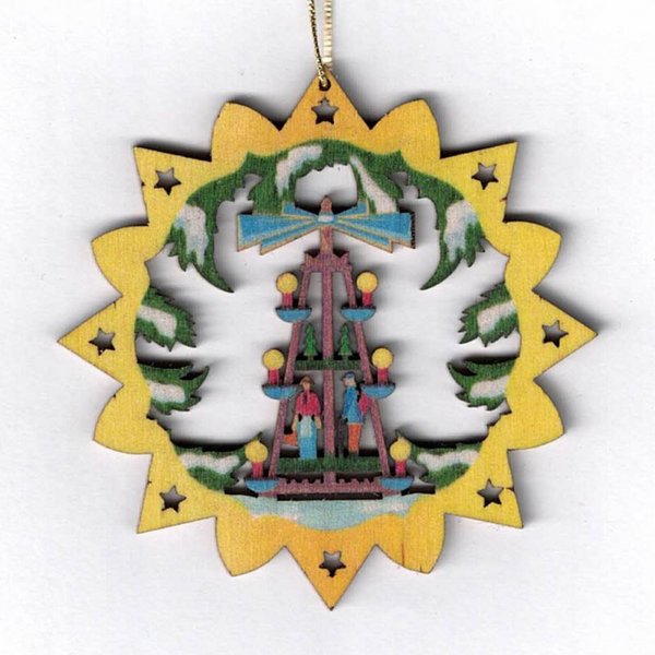 Scroll Circle Ornaments, painted by Kunstgewerbe Lenk und Sohn