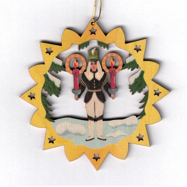 Scroll Circle Ornaments, painted by Kunstgewerbe Lenk und Sohn