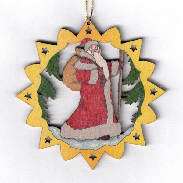 Scroll Circle Ornaments, painted by Kunstgewerbe Lenk und Sohn