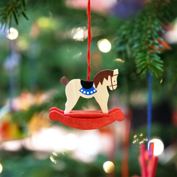 Rocking horse Ornament by Graupner Holzminiaturen