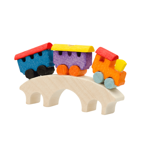 Train Over Bridge Ornament by Graupner Holzminiaturen