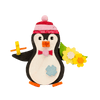 Penguin Ornament by Graupner Holzminiaturen