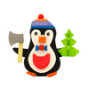 Penguin Ornament by Graupner Holzminiaturen