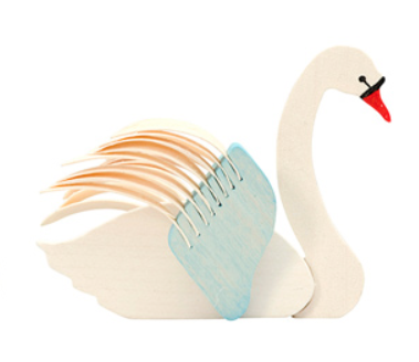 Swan ornament by Graupner Holzminiaturen