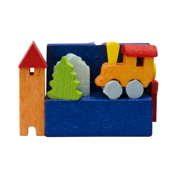 Blue Toy box by Graupner Holzminiaturen