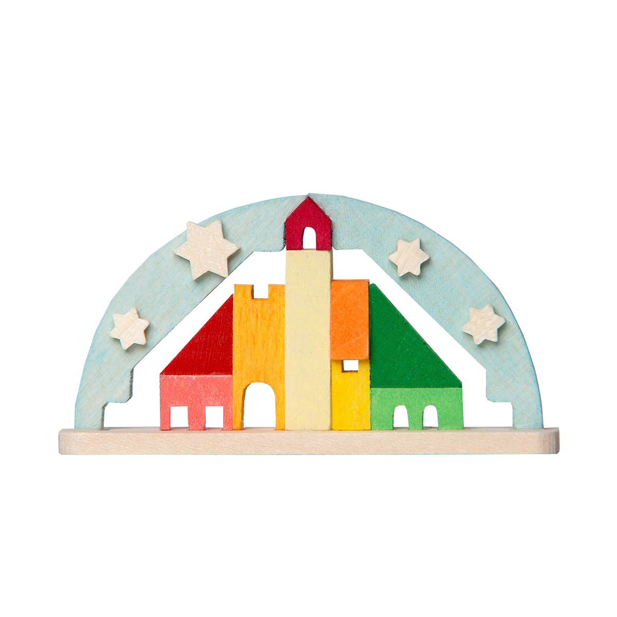 Candle Arch,  ligjht blue by Graupner Holzminiaturen