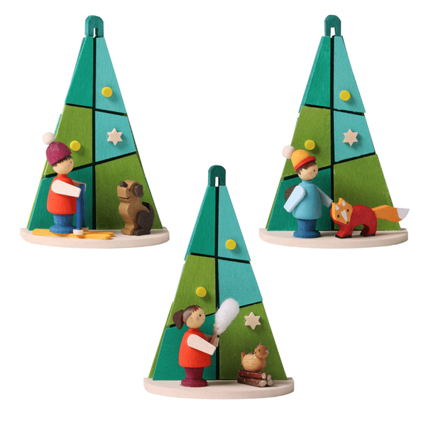 Winter Kid Ornament by Graupner Holzminiaturen