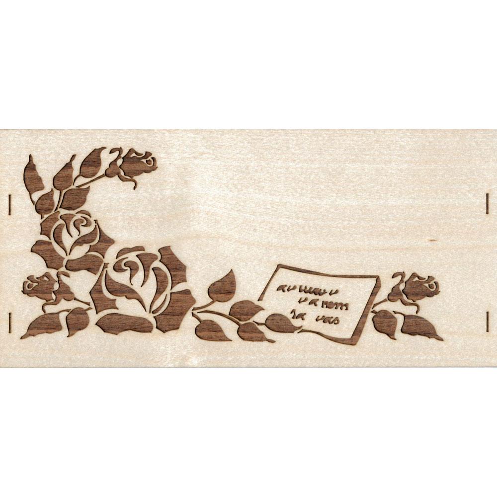 Roses Wood Card by Kuhnert GmbH