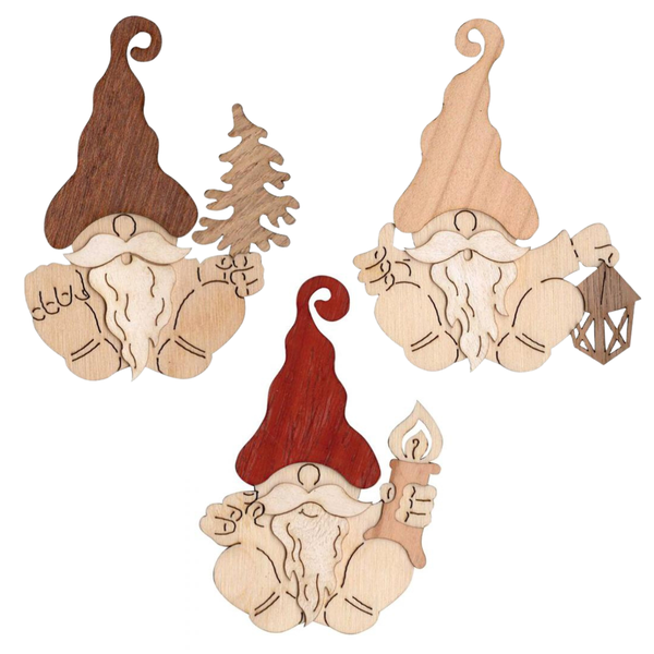 Gnome Wood Ornaments by Kuhnert GmbH