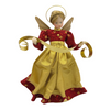 red dress, gold apron angel