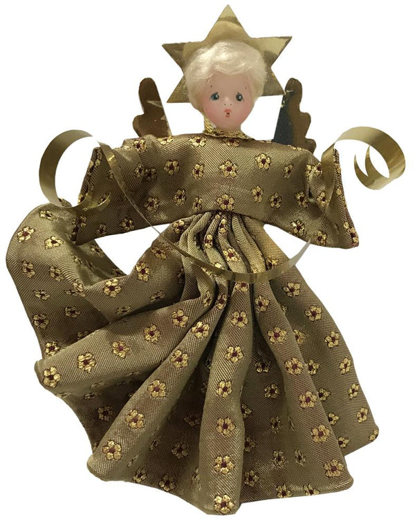 Angel in Purple Velvet Dress with Gold Brocade by Lenore Leidel in Iffeldorf