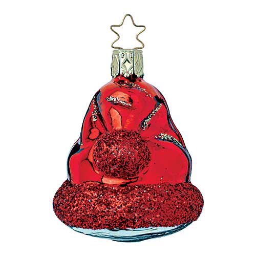 Santa Chapeau Ornament by Inge Glas of Germany