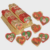 Gunthart Heart Shaped Pralines 8 Assorted Foil Christmas Themes Display NOT ONLINE