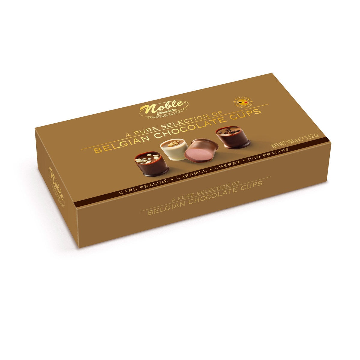 Noble Pure Selection Chocolate Cups (Dk Praline, Caramel, Cherry and Duo Praline) 8 pc box