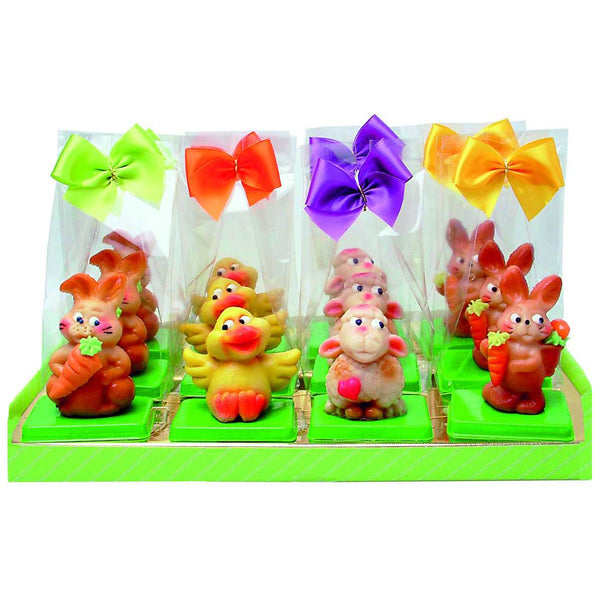 Funsch Marzipan Deluxe Assorted Bunnies, Lamb and Chick Display NOT ONLINE