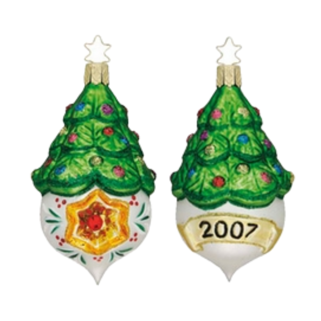 Annual Reflector Series 2007 - 2012 Boxed Ornament Set by Inge Glas of Germany