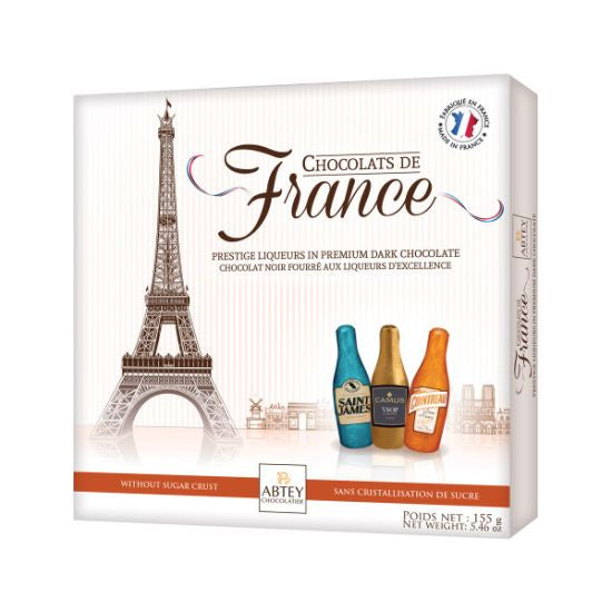 Abtey Chocolates De France Dark Chocolate Liqueur-Filled Bottles