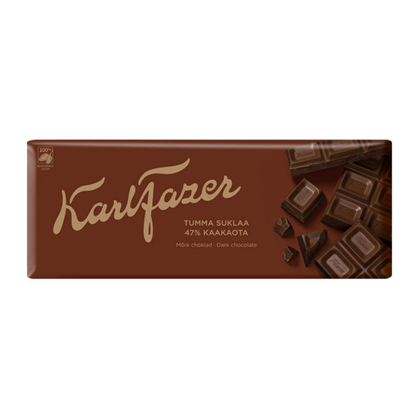 Fazer Dark Chocolate 47% Cocoa Bar