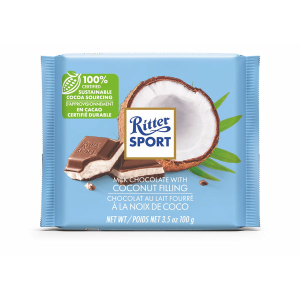 Ritter Sport Milk Chocolate With Coconut Bar