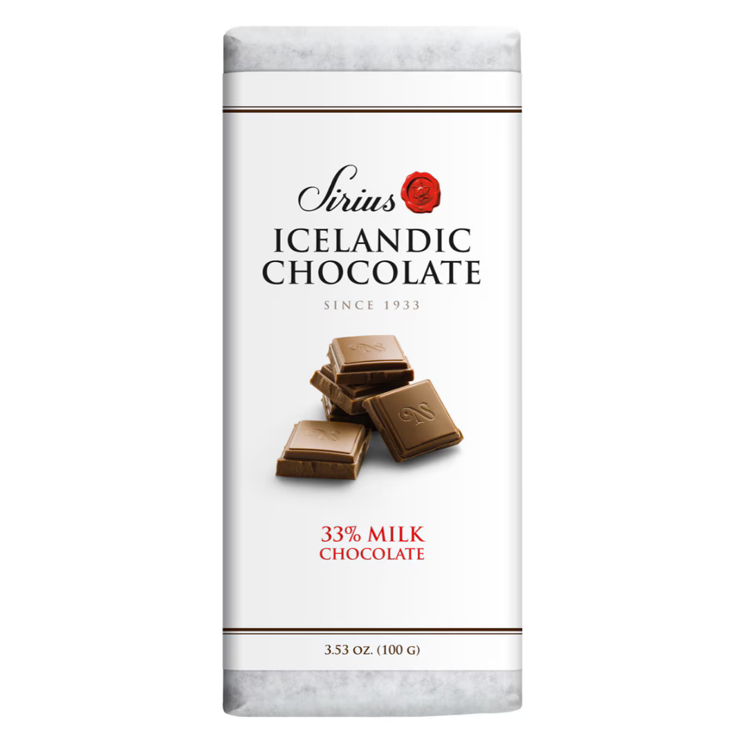 Sirius 33% Milk Chocolate 1/pk Vertical Bar