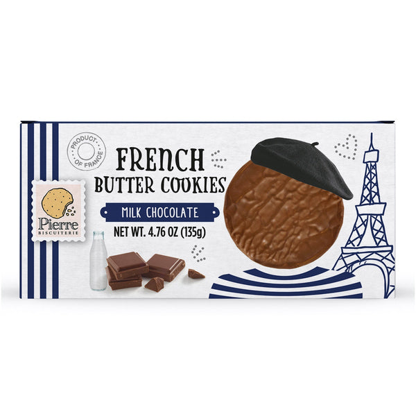 Pierre Biscuiterie Butter Cookies Coated In Milk Chocolate