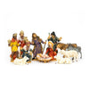 12 Piece Hand Painted Plastic Nativity Set with Stable by Marolin