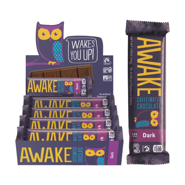 Awake Caffeinated Dark Chocolate Bars