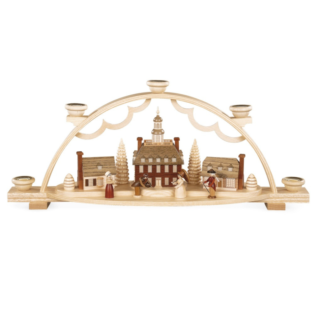 Colonial Village Candle Schwibbogen by Mueller GmbH