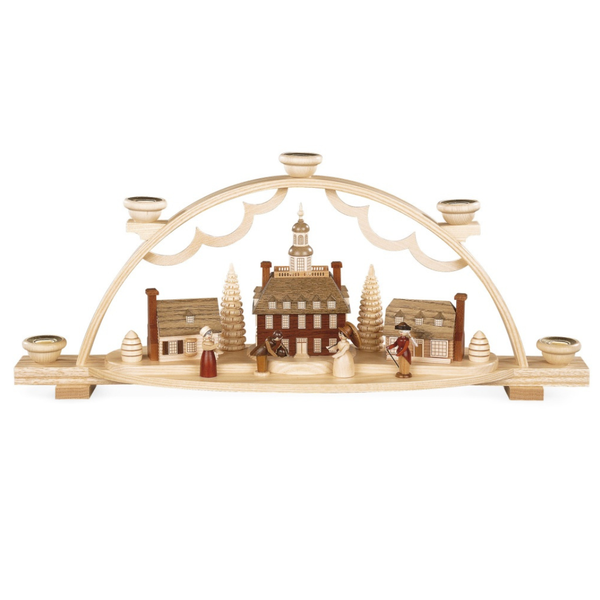 Colonial Village Candle Schwibbogen by Mueller GmbH