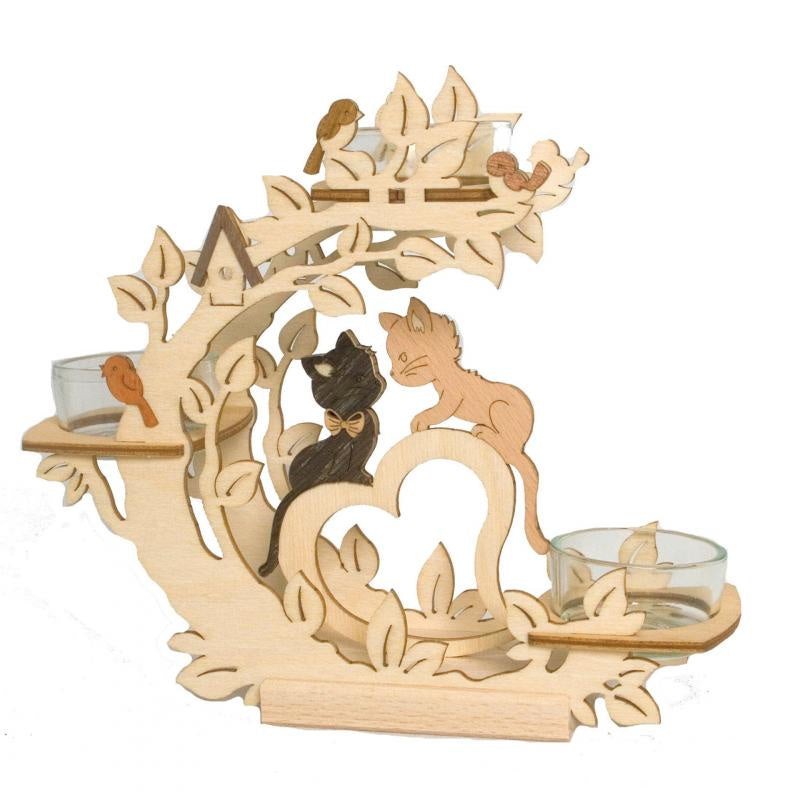 Cats Three Tier Tea Light Holder by Kuhnert GmbH