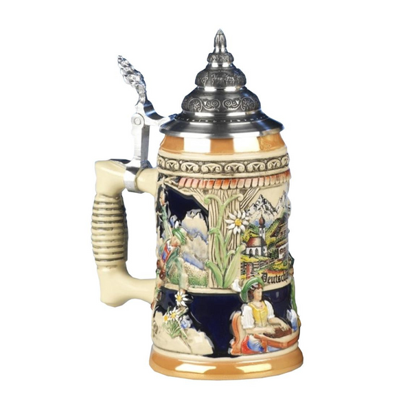 Alpine Costume Shield Stein by King Werk GmbH and Co