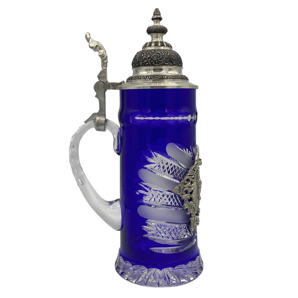 Lord of Crystal, Bavaria, Falcon Pewter Lid by King Werk GmbH and Co
