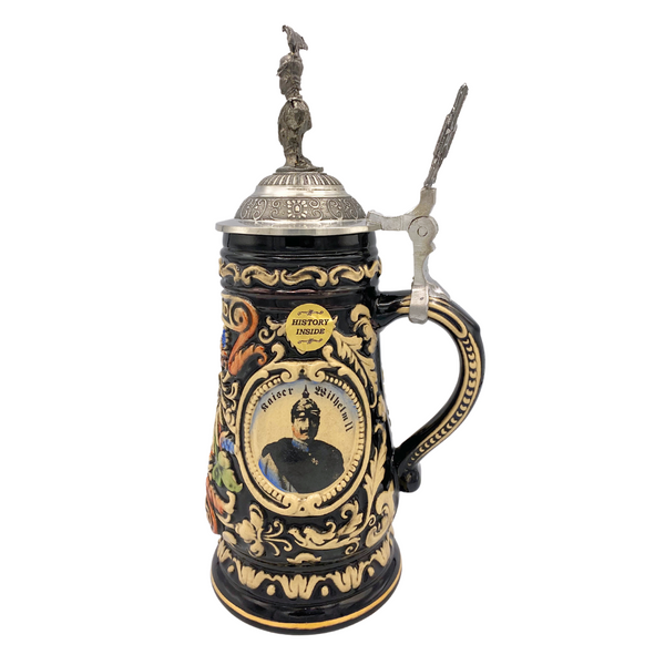 Germany Stein, Black, Kaiser Wilhem Topper by King Werk GmbH and Co